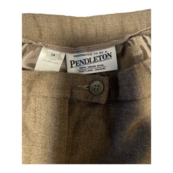 + Pendleton Wool Made in the USA Trousers Straight Leg Academia Size 14 PA1 - Picture 3 of 5